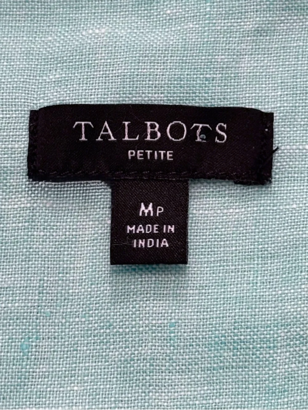Talbots Linen Cross Dyed Modern Boxy-fit Long Sleeve Button Down Shirt - Picture 6 of 7